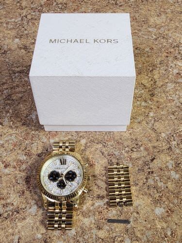 michael kors 8494|michael kors lexington gold tone.